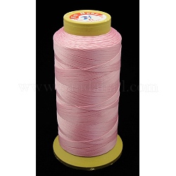 Hilo de coser de nylon, 12 capa, cable de la bobina, rosa perla, 0.6mm, 150 yardas / rodillo