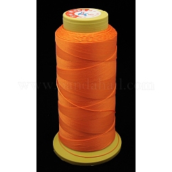 Hilo de coser de nylon, 3 capa, cable de la bobina, naranja, 0.33mm, 1000 yardas / rodillo