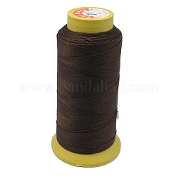 Filo da cucire di nylon, 3-ply, corda di  spool, marrone noce di cocco, 0.33mm, 1000iarde/rotolo