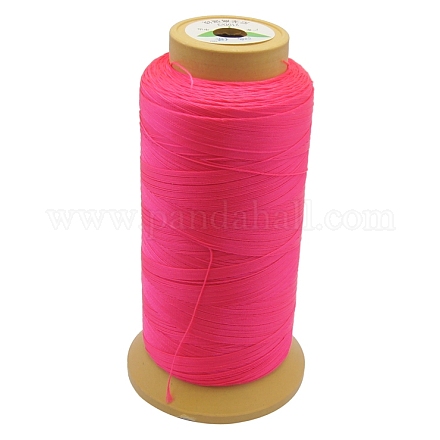 ナイロン縫糸  12プライ  スプールコード  フクシア  0.6mm  150ヤード/ロール OCOR-N12-11-1