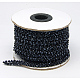 Seed Beads Cord, Glass, Black, 6mm, about 10.93 yards(10m)/roll