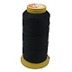 Hilo de coser de nylon, 3 capa, cable de la bobina, negro, 0.33mm, 1000 yardas / rodillo
