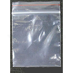 Bolsas de plástico con cierre de cremallera, bolsas de embalaje resellables, sello superior, bolsa autoadhesiva, Rectángulo, Claro, 6x4 cm, espesor unilateral: 1.2 mil (0.03 mm)