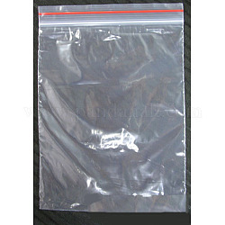 Пластиковые сумки на молнии, многоразовые упаковочные пакеты, верхнего уплотнения, мешок с самоуплотнением, прямоугольные, прозрачные, 16x11 см, односторонняя толщина: 1.2 мил (0.03 мм)
