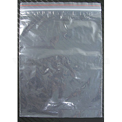 Plastic Zip Lock Bags, Resealable Packaging Bags, Top Seal, Rectangle, 15x20cm, Unilateral Thickness: 1.2 Mil(0.03mm)