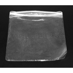 プラスチックジップロックバッグ  再封可能な包装袋  トップシール厚いバッグ  長方形  10.5x10.5cm  片側の厚さ：4.7ミル（0.12mm）