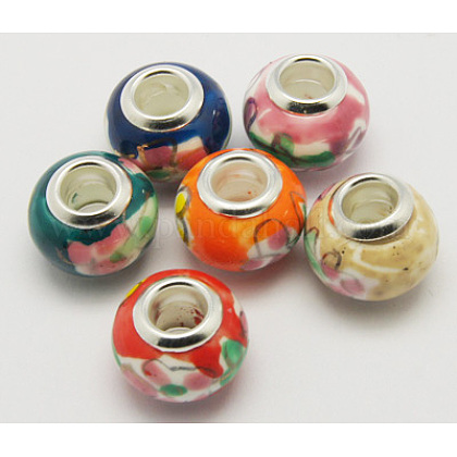 Handmade Porcelain European Beads OPDL-Q002-M-1