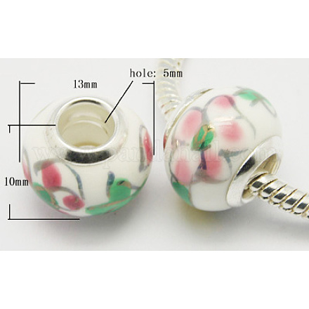 Handmade Porcelain European Beads OPDL-Q002-12-1