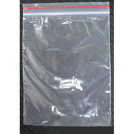 プラスチックジップロックバッグ  再封可能な包装袋  トップシール  セルフシールバッグ  長方形  透明  16x11cm  片側の厚さ：1.2ミル（0.03mm） OPP14-1