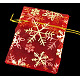 Golden Snowflake Printed Festival Christmas Day Organza Packing Bags OP070Y-1