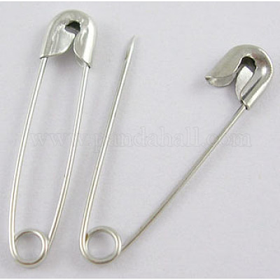 Pandahall 1000Pcs 28mm Platinum Iron Safety Pins for Craft Clothing Sewing Trimming Quilting 