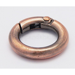 合金プッシュ式リングカン  Oリング  赤銅鉱  6ゲージ  20x4mm  内径：12mm&nbsp;PALLOY-H245-R
