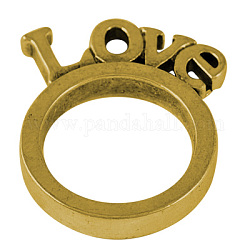 Подвески из сплава , без свинца и без кадмия, кольцо, античное золото , диаметром около 23 мм , шириной 4.5 мм , толстый 3 мм 