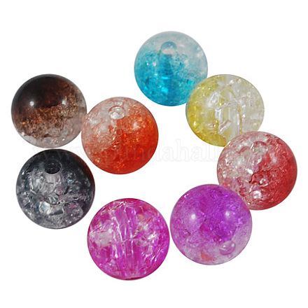Colorful Acrylic Beads PAC152Y-1