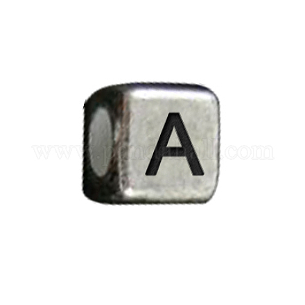 Acrylic Letter Beads PACR-Q002-A-1