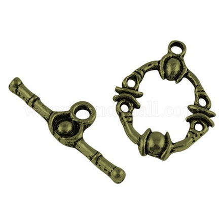 Alloy Toggle Clasps PALLOY-A11-2636-AB-FF-1