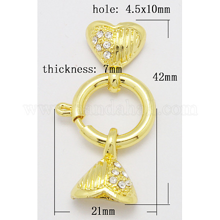 Alloy Spring Ring Clasps Sets PALLOY-H251-G-1