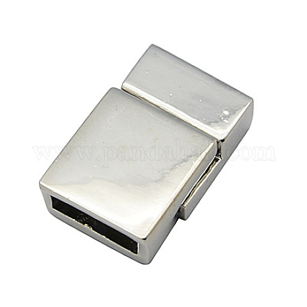 Alloy Magnetic Clasps with Glue-in Ends PALLOY-Q053-N-1