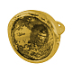合金ビーズキャップペンダントベイル  グローブガラスバブルカバーペンダント作り用  カドミウムフリー＆ニッケルフリー＆鉛フリー  アンティーク黄金  7x7x7mm  穴：1mm PALLOY-887-AG-NR-2