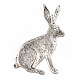 Metal Alloy Bunny Pendants PALLOY-A10924-AS-NF-1