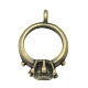 Tibetan Style Metal Alloy Diamond Ring Charms PALLOY-A15503-AB-NF-1