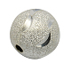 Brass Textured Beads PALLOY-G017-S-1