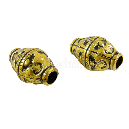 Античные золотые бусы акриловые PB9573-1