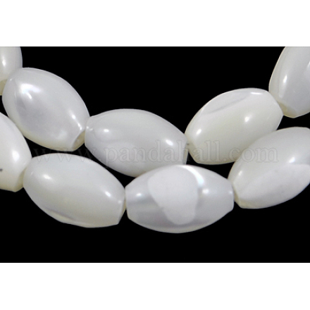 Fili di perle di conchiglia trochid naturale / trochus PBB513Y-1