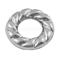 CCB пластиковые шарики, античное серебро, кольцо, диаметром около 16 мм , толстый 3.5 мм , отверстие : 7 мм