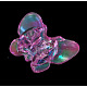 Kawaii Kid's Garment Accessories Transparent AB Color Acrylic Butterfly Sewing Shank Buttons PCA195Y-3-2