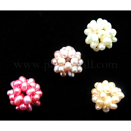 Natural Cultured Freshwater Pearl Pendants PEAR-H017-1