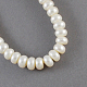Fili di perle di perle d'acqua dolce coltivate naturali PEAR-S002-10~11mm-3-3