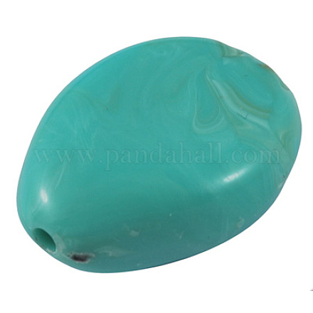 Acrylic Imitation Gemstone Beads PGB280Y-2-1