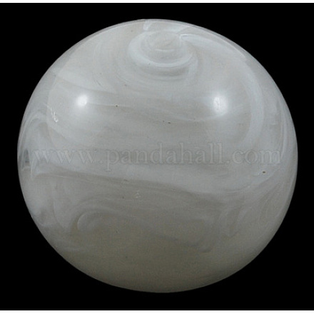 Perles en acrylique imitation pierre précieuse PGB281Y-15-1