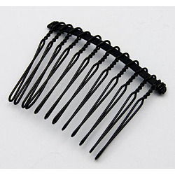 Iron Hair Comb, Gunmetal, Size: about 37mm wide, 49mm long
