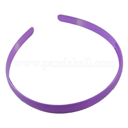 Fornituras de banda de pelo de plástico liso PJH103Y-9-1