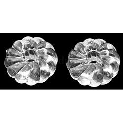 Perles en acrylique transparente, environ 8.5 mm de diamètre, épaisseur de 3.5mm, Trou: 2mm, environ 3600 pcs/500 g