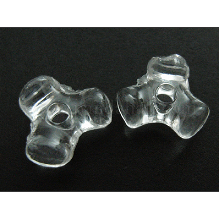 Perles en plastique de tri acrylique transparent pour ornements de Noël PL699-1-1