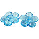 1 acrylique transparente fleurs facettes boutons coudre à queue -hole PL328Y-10-1