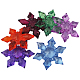 Christmas Day Ornaments 2-Hole Transparent Acrylic Snowflake Links PL543Y-1