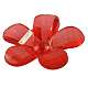 透明なアクリルビーズ  花  ミックスカラー  直径30mm  厚さ4.5mm  穴：2mm  約357個/500g PL754Y-2