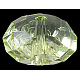 Faceted Rondelle Transparent Acrylic Beads PL946Y-8-1