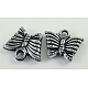 Antique Silver Acrylic Tiny Butterfly Charms PLS002Y-1