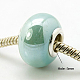Handgemachte Porzellan europäischen Perlen PORC-H009-9-2