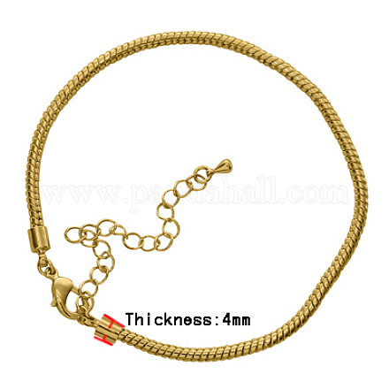 Brass European Style Bracelets PPJ003-G-1