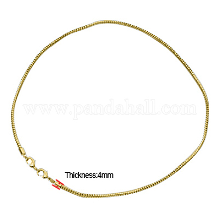 Brass European Style Necklaces PPJ012-G-1