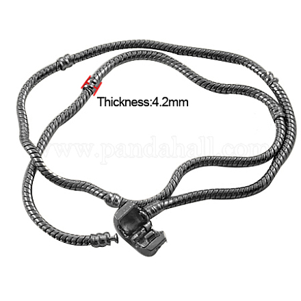 Brass European Style Necklaces PPJ015Y-B-1