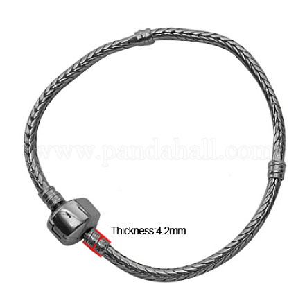 Brass European Style Bracelets with Magnetic Brass Clasp PPJ018-B-1