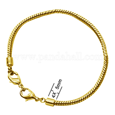 Brass European Style Bracelets PPJ051-G-1