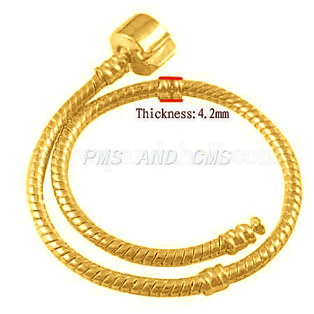 Brass European Style Bracelets PPJ061-G-1